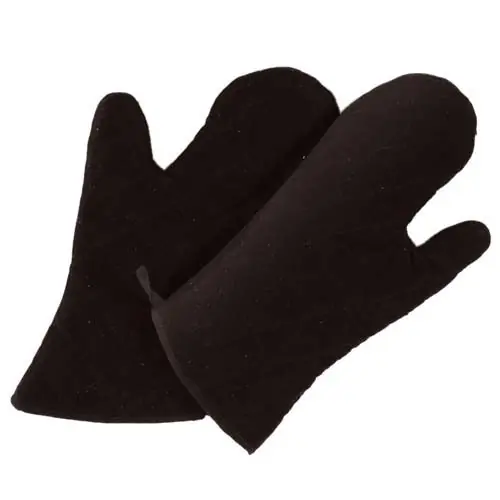 Wochenendangebot Gastrohandschuhe SPEZIAL Baumwolle schwarz 1 Paar 320 mm x 150 mm